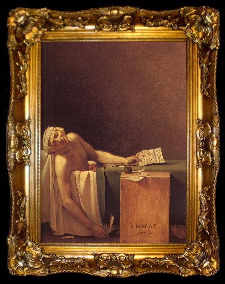 framed  Jacques-Louis David The death of Marat, ta009-2